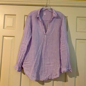 Lilac linen GAP tunic top